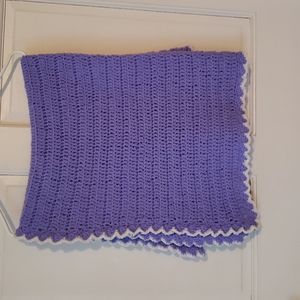 Handmade crocheted baby blanket